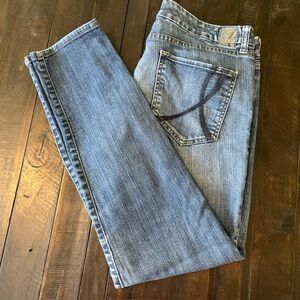 !it Los Angeles Jeans Size 32 Embroidered Back Pocket Zip Leg Vintage
